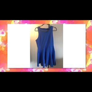 Banana Republic Women Blue Ponte Flare Dress
